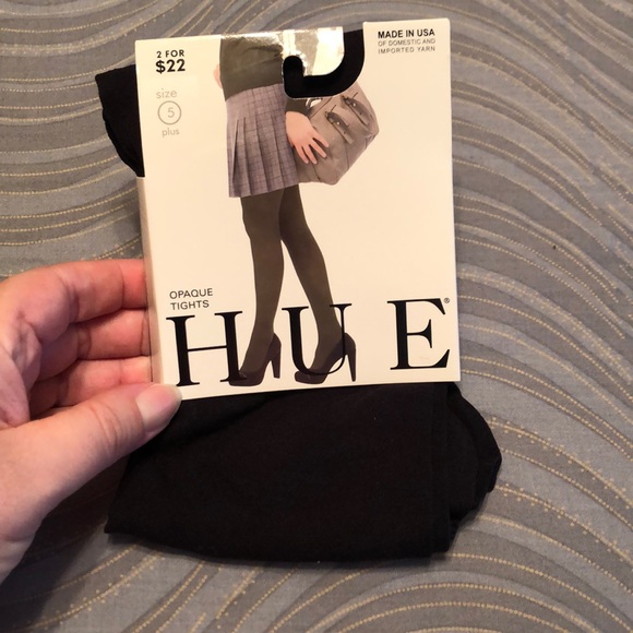 HUE Accessories - 🎈NWT. Hue opaque tights. Black. Size 5 plus HUE Accessories - 🎈NWT. Hue opaque tights. Black. Size 5 plus